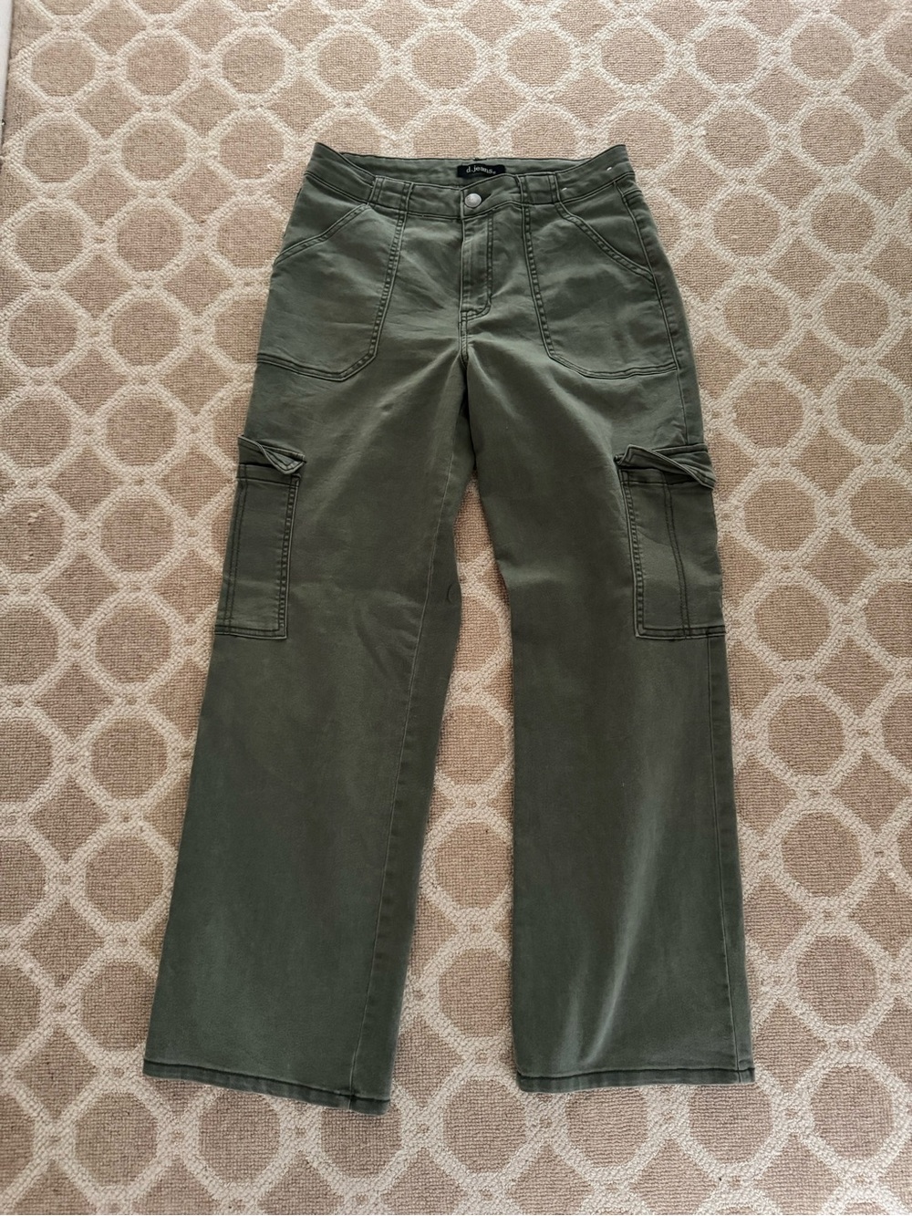 D.jeans green wide leg size 8